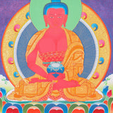 Amitabha Buddha Thangka for meditation and spiritual practice in Buddhism for long life