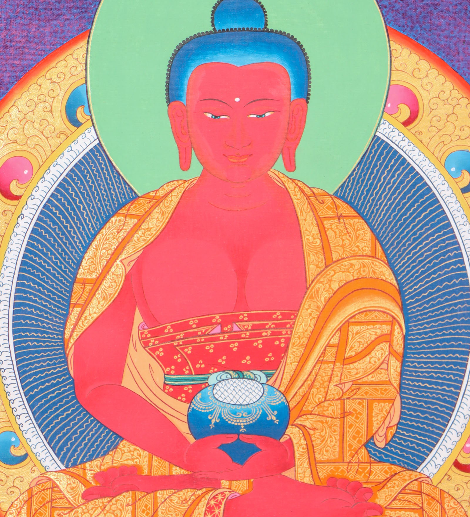 Amitabha Buddha Thangka for meditation.