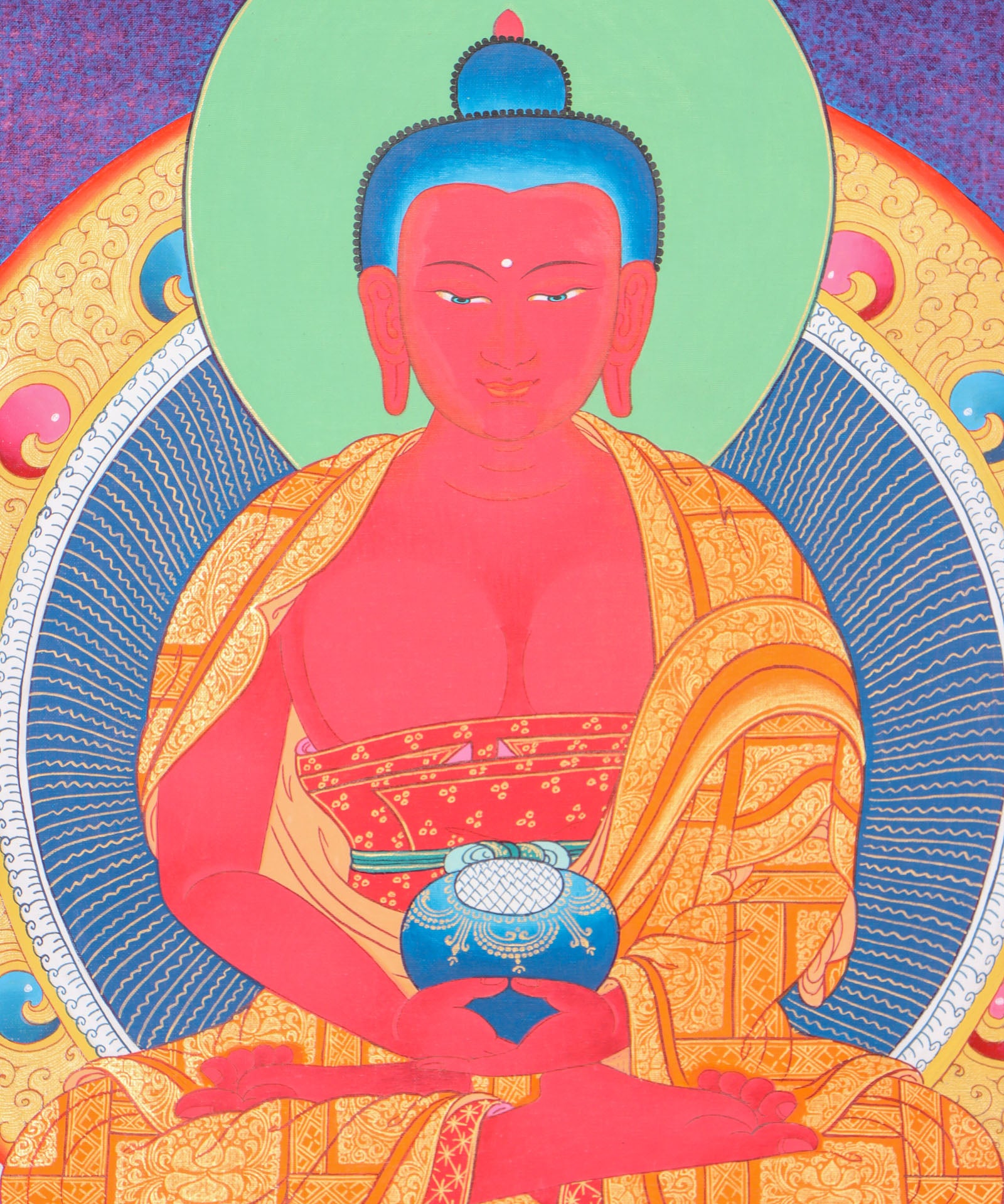 Amitabha Buddha Thangka for meditation.