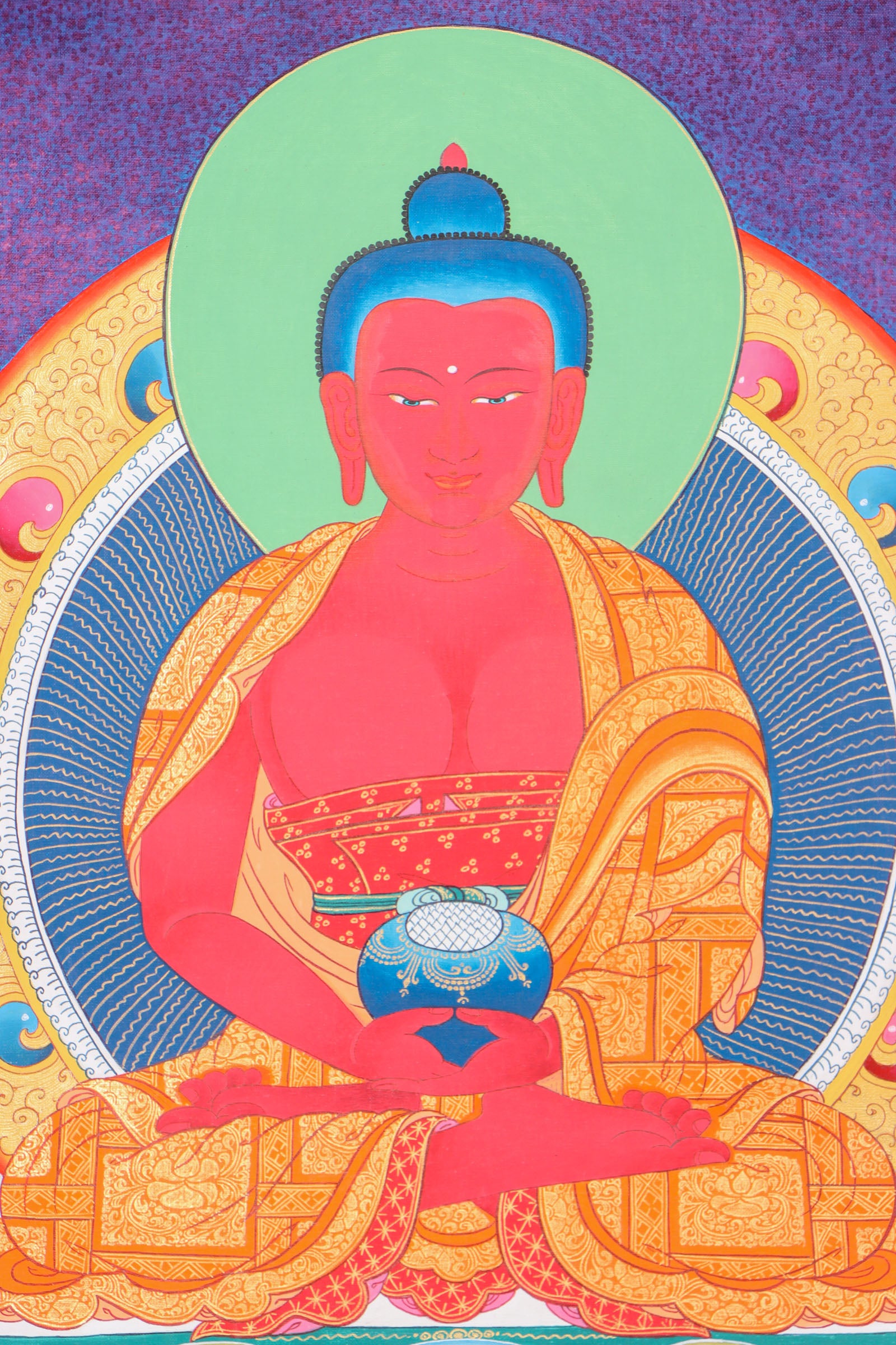 Amitabha Buddha Thangka for meditation.