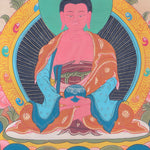 Amitabha Brocade Thangka Painting for rituals and ceremonies.
