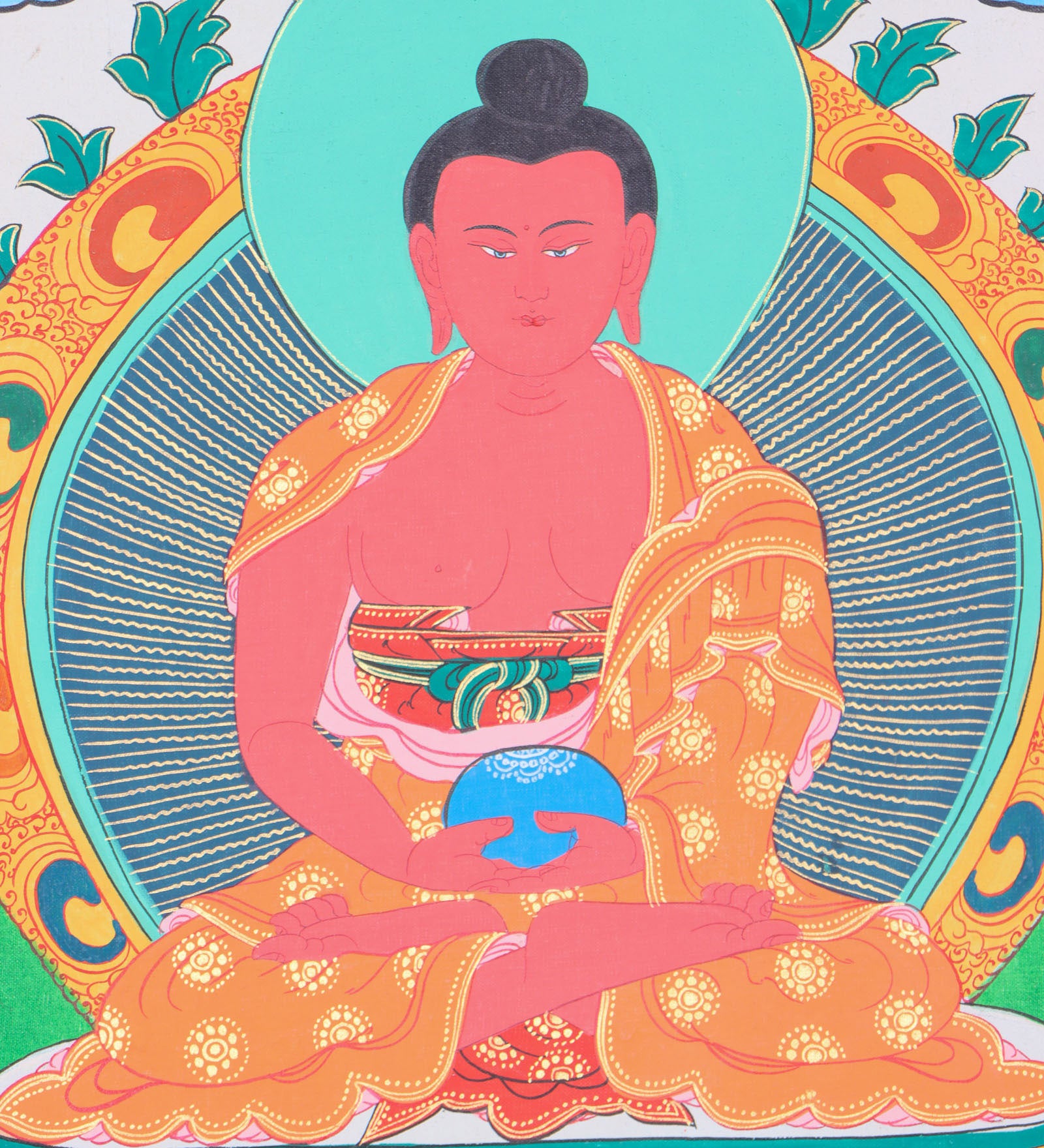Amitabha Brocade Thangka Painting for spirituality.