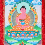 Amitabha Brocade Thangka Painting for meditation.