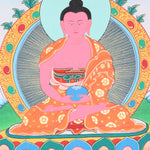 Amitabha Brocade Thangka Painting for meditation.