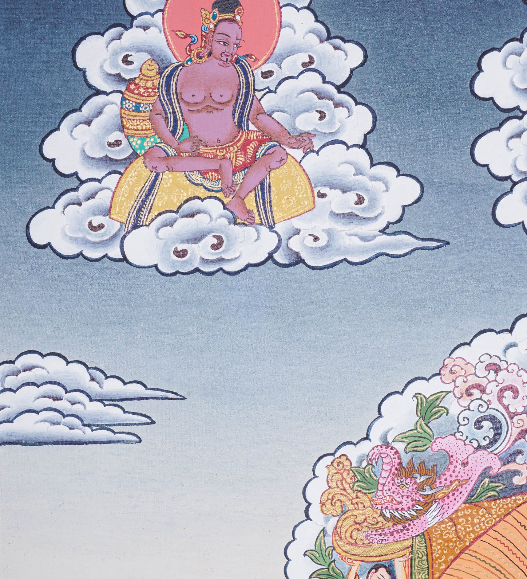 Vajradhara Thangka for spirituality and meditation 