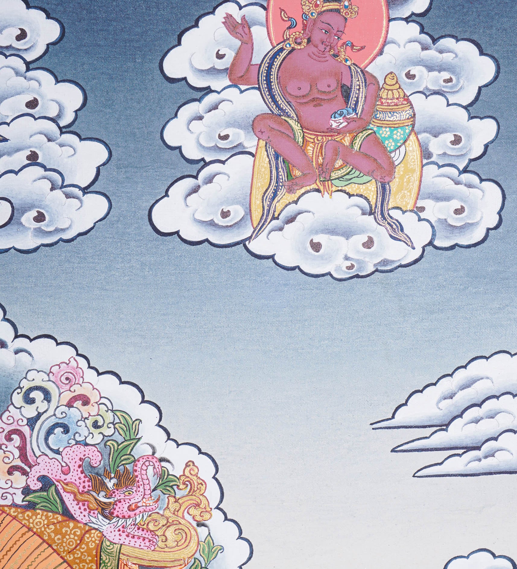 Vajradhara Thangka for spirituality and meditation 