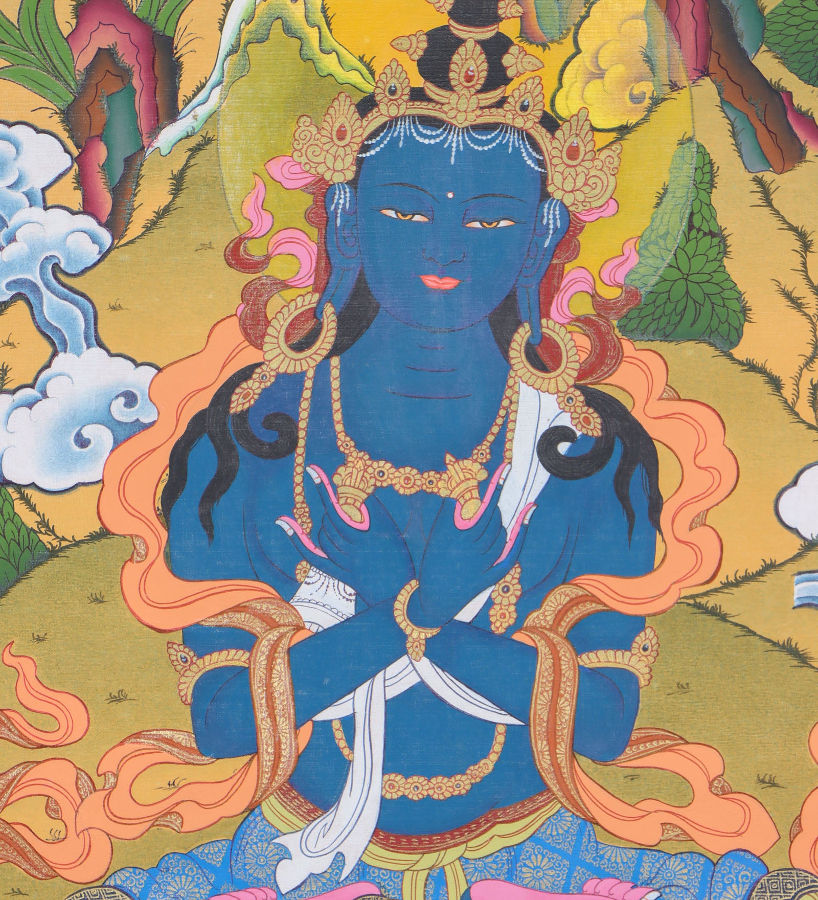 Bajradhara Thangka for wisdom in the path to enlightenment.