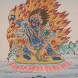Bajrapani Thangka - Wrathful Deity Painting