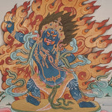 Bajrapani Thangka - Wrathful Deity Painting