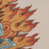 Bajrapani Thangka - Wrathful Deity Painting