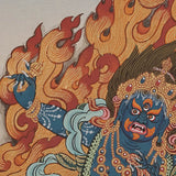 Bajrapani Thangka - Wrathful Deity Painting