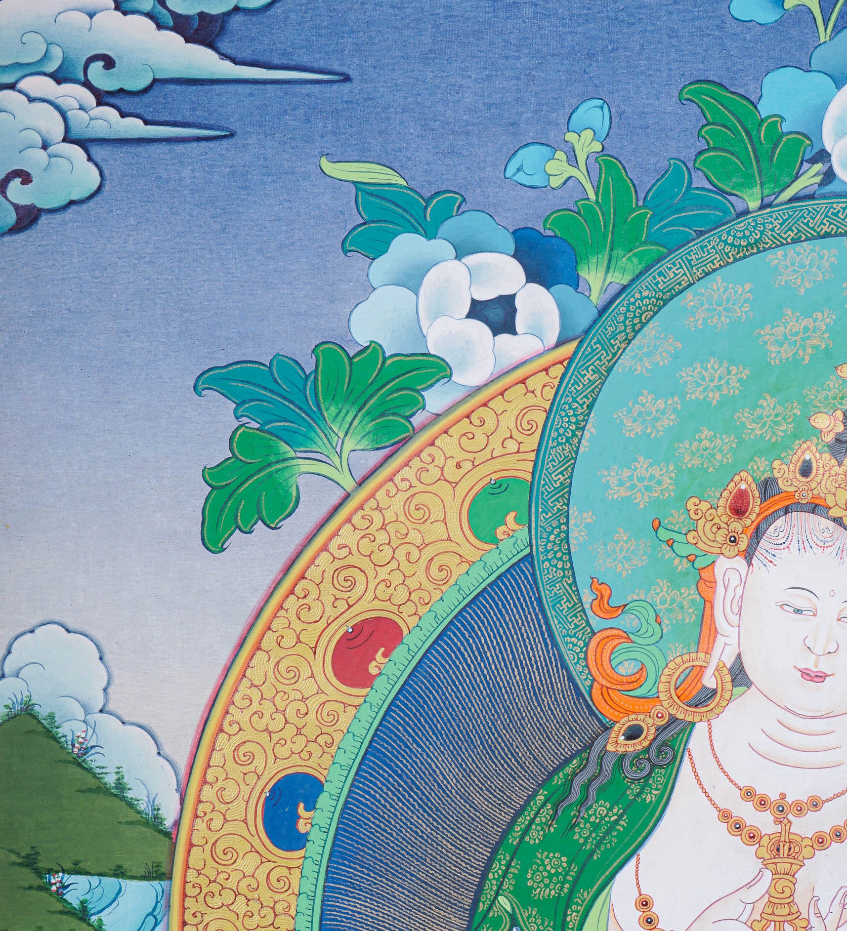 Vajrasattva Thangka Painting - Tibetan Art