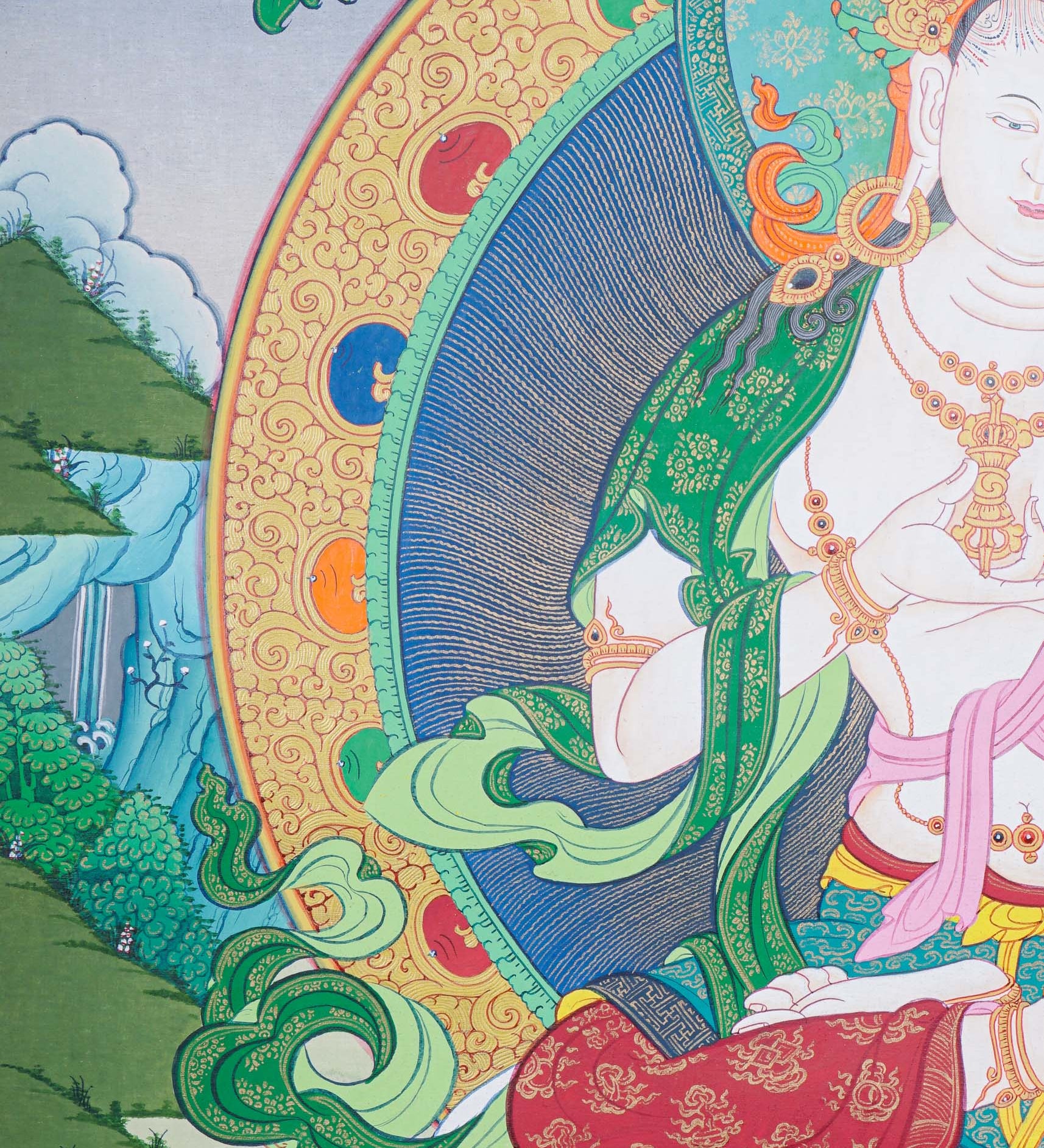 Vajrasattva Thangka Painting - Tibetan Art