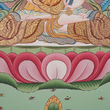 Vajrasattva Shakti Thangka- Tibetan Art