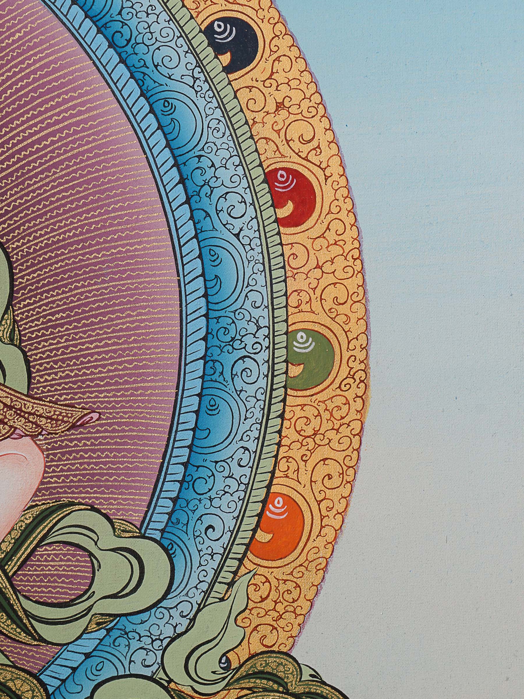 Vajrasattva Shakti Thangka- Tibetan Art