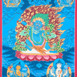 Vajrapani Thangka for removal of obstacles, spiritual strength, and protection.