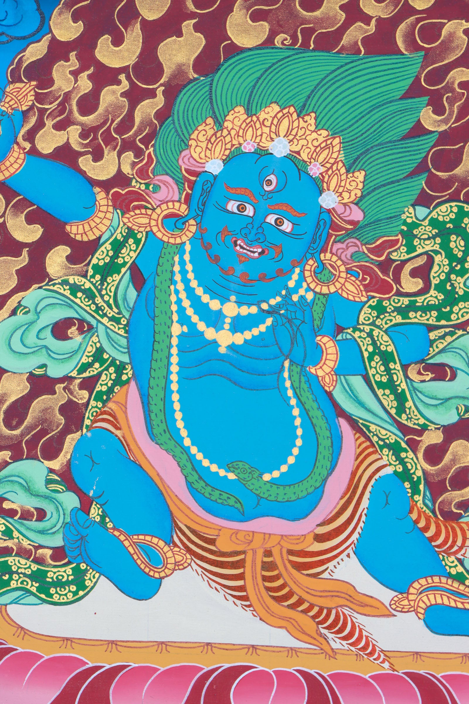 Vajrapani Thangka for  removal of obstacles, spiritual strength, and protection.