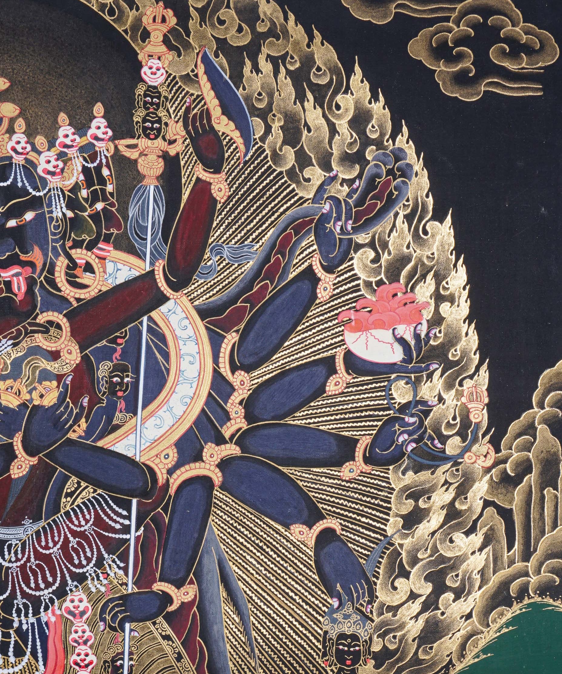 Chakrasambhara Shakti Thangka Painting for meditation and spirituality.