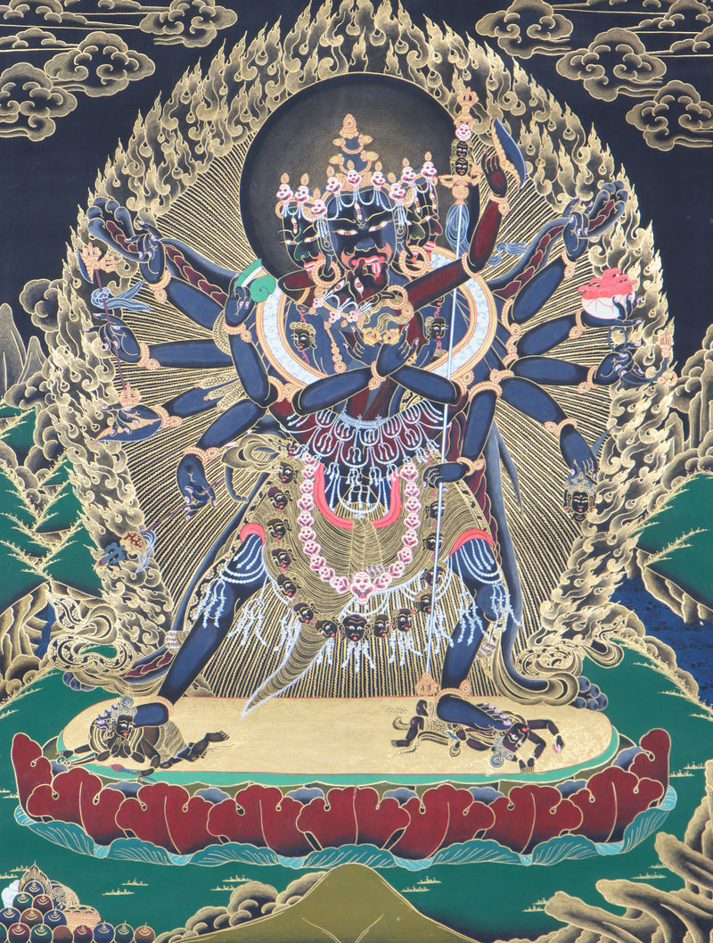 Chakrasambhara Shakti Thangka Painting for meditation and spirituality.