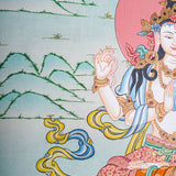 Chengresi Thangka painting on canvas - Himalayas Shop