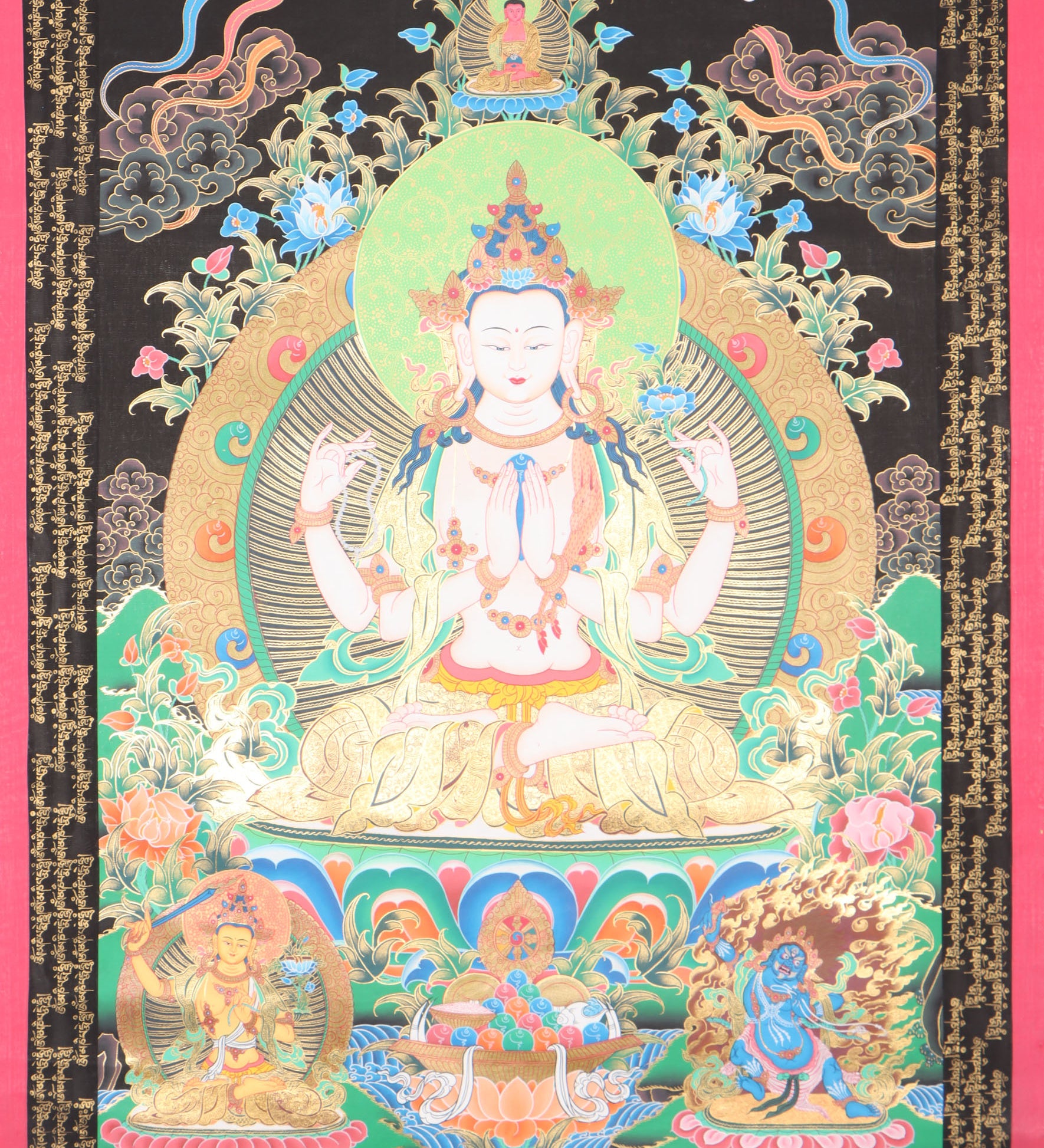 Chengresi Thangka for Wall decor.