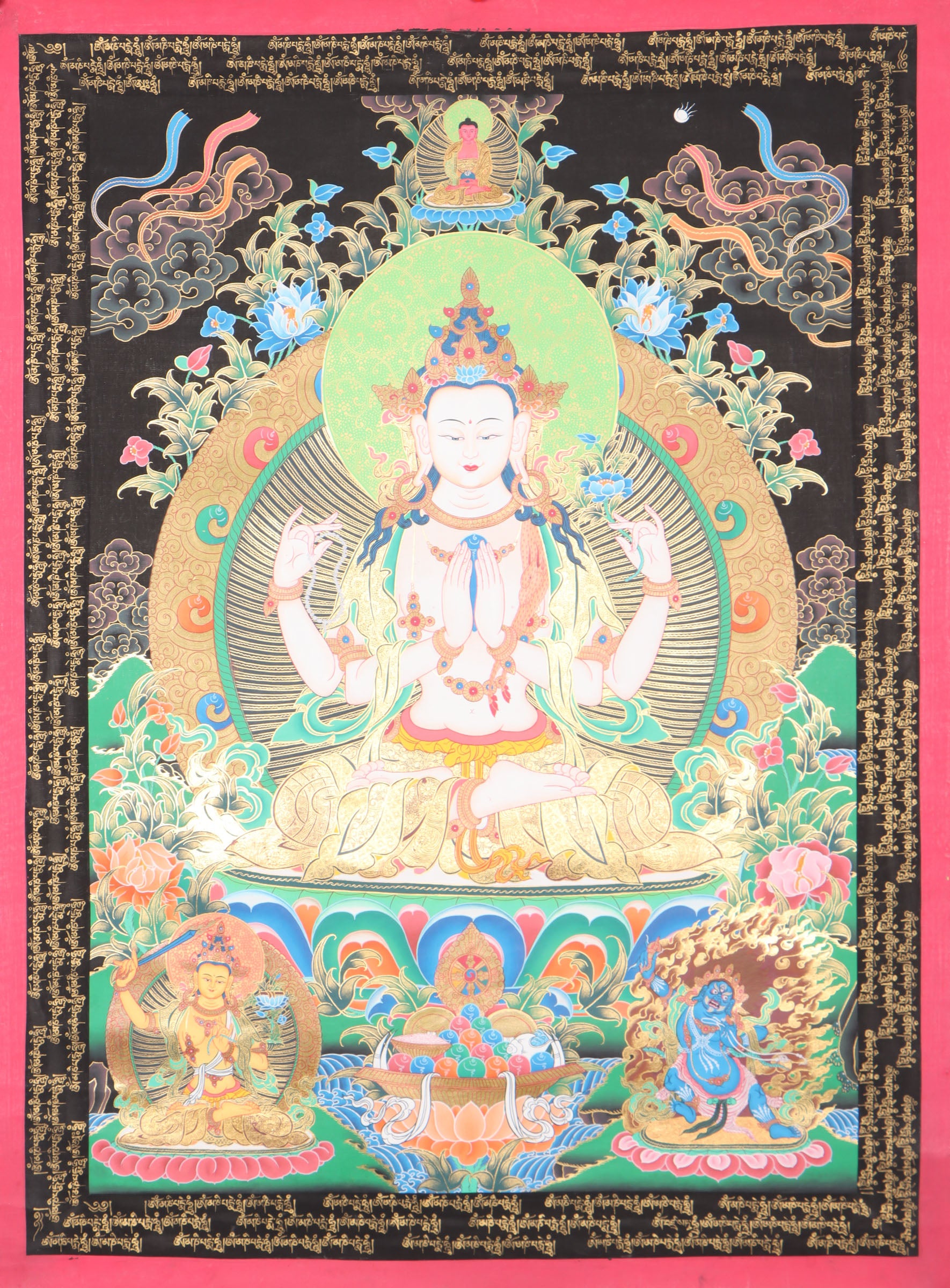 Chengresi Thangka for Wall decor.