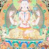 Chengresi Thangka for Wall decor.