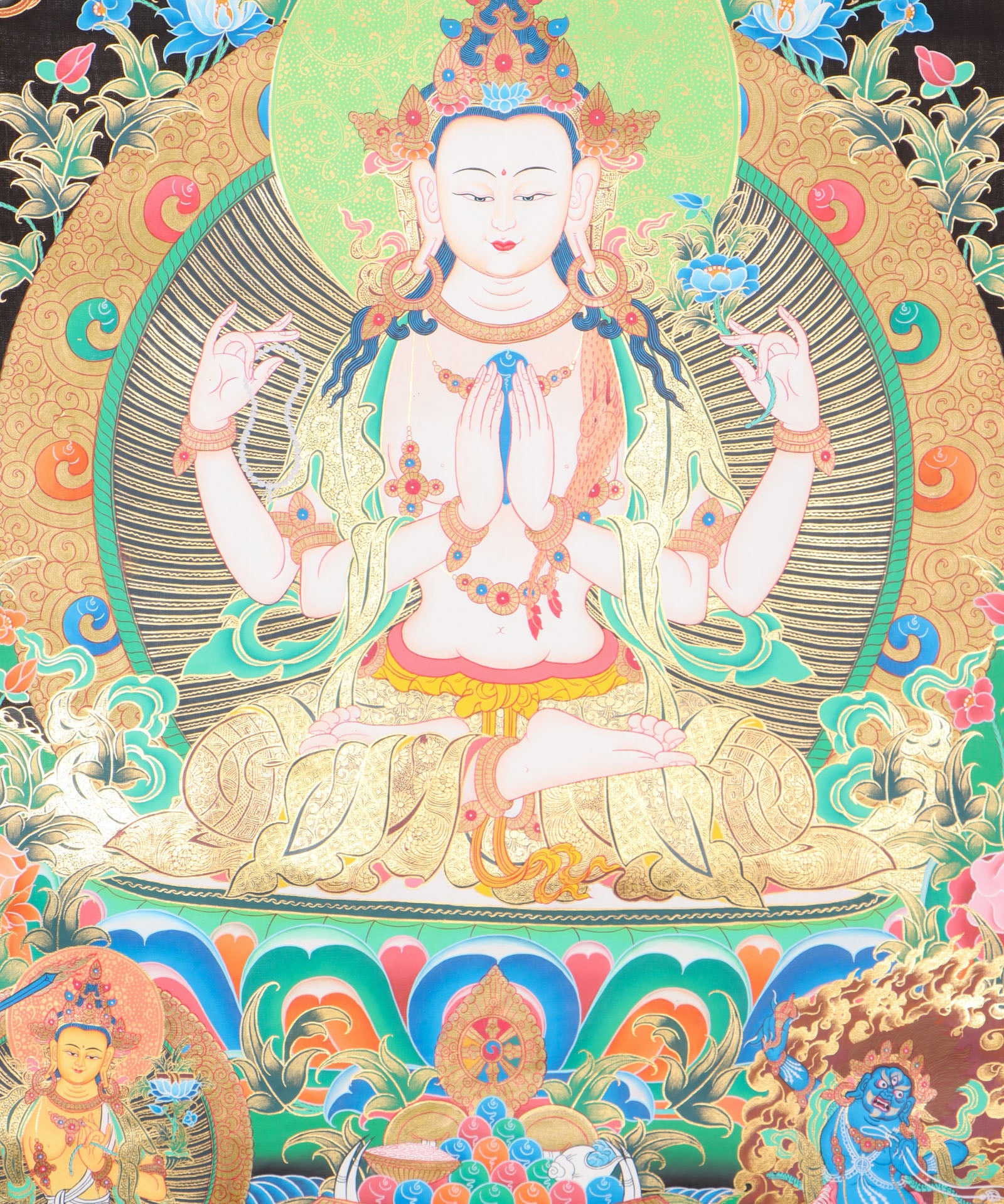 Chengresi Thangka for Wall decor.