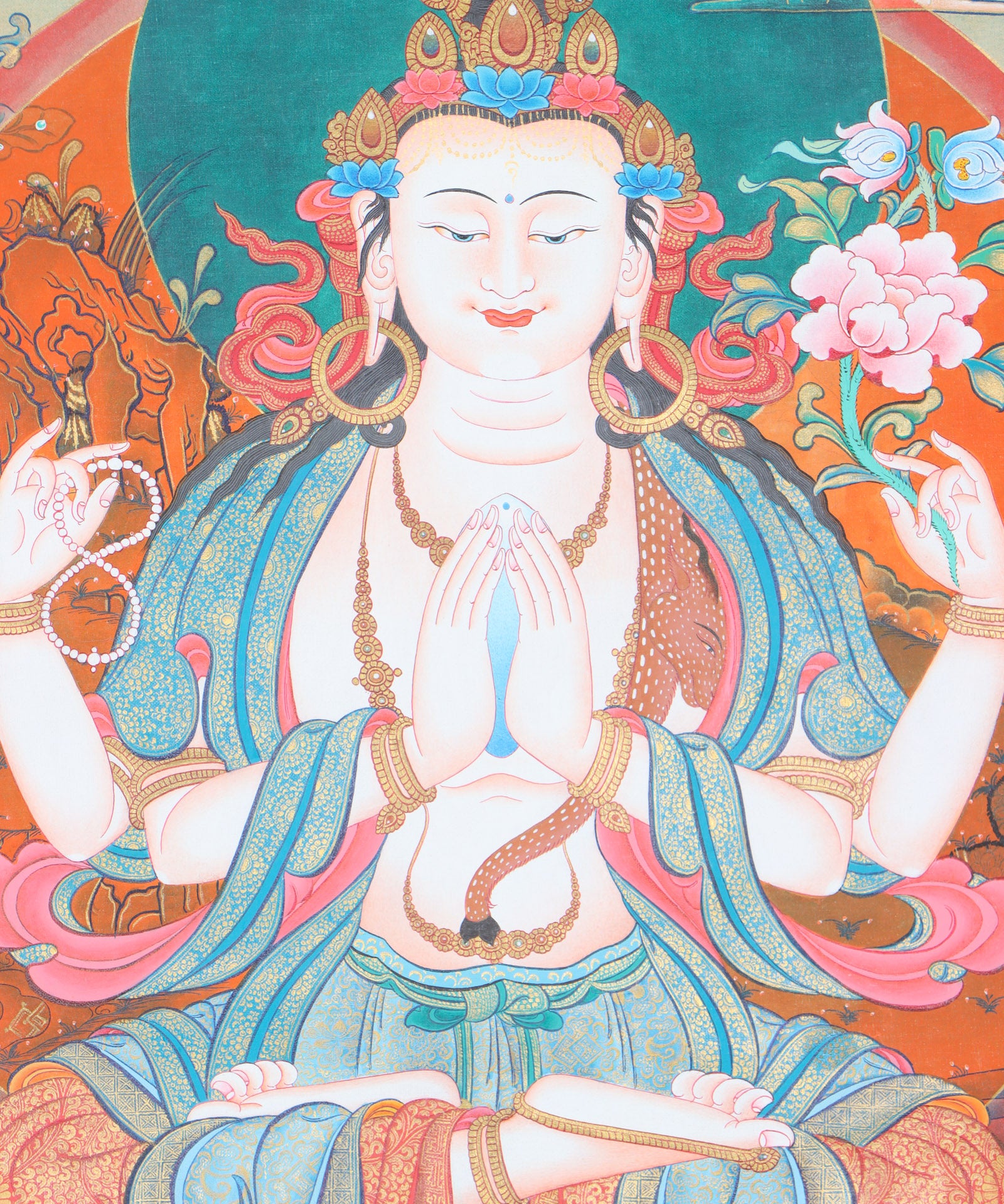 Chengresi Thangka Painting - Himalayas Shop