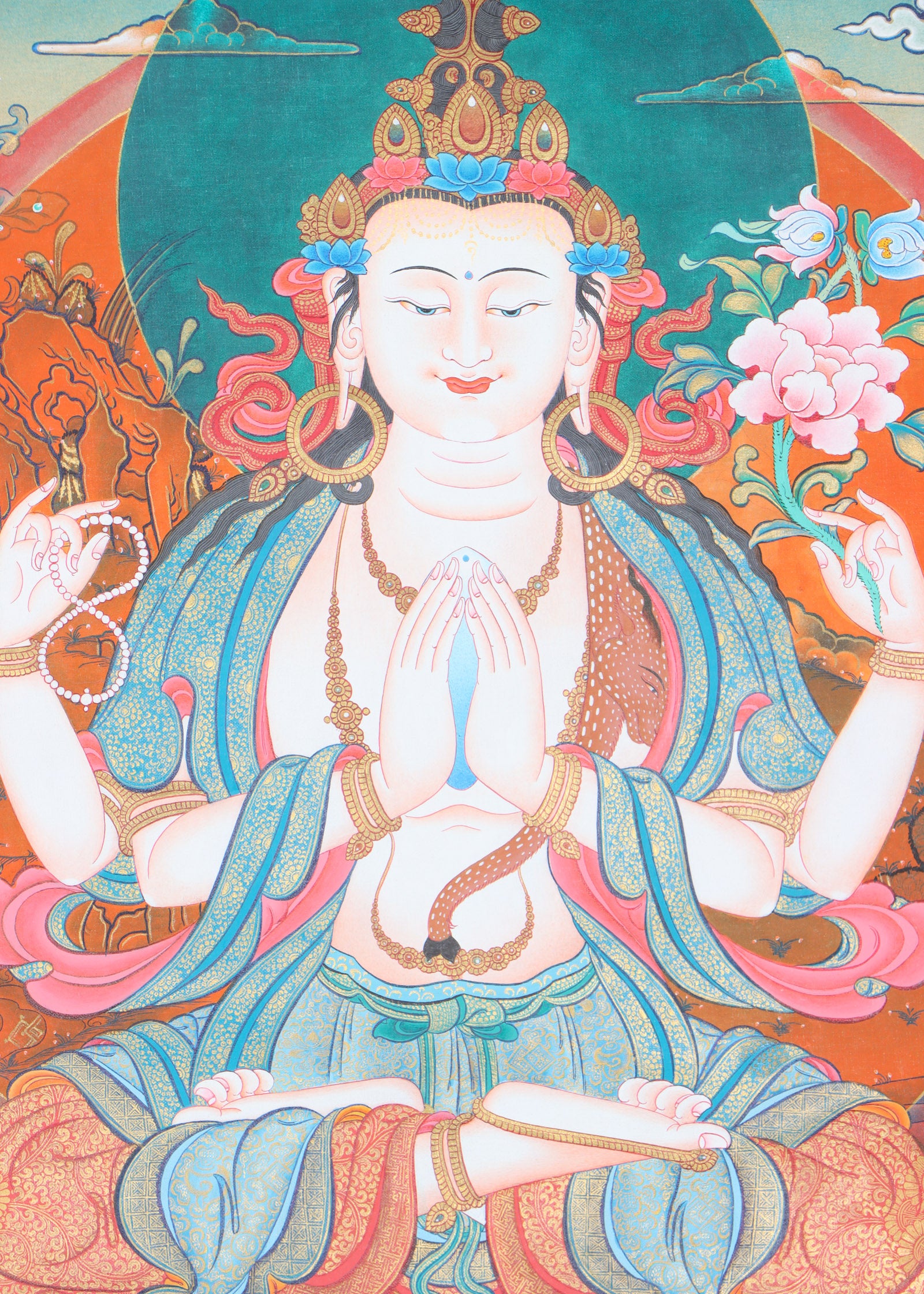 Chengresi Thangka Painting - Himalayas Shop