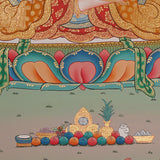 Chengresi Thangka Painting for prayer and meditation.