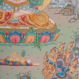 Chengresi Thangka Painting for prayer and meditation.