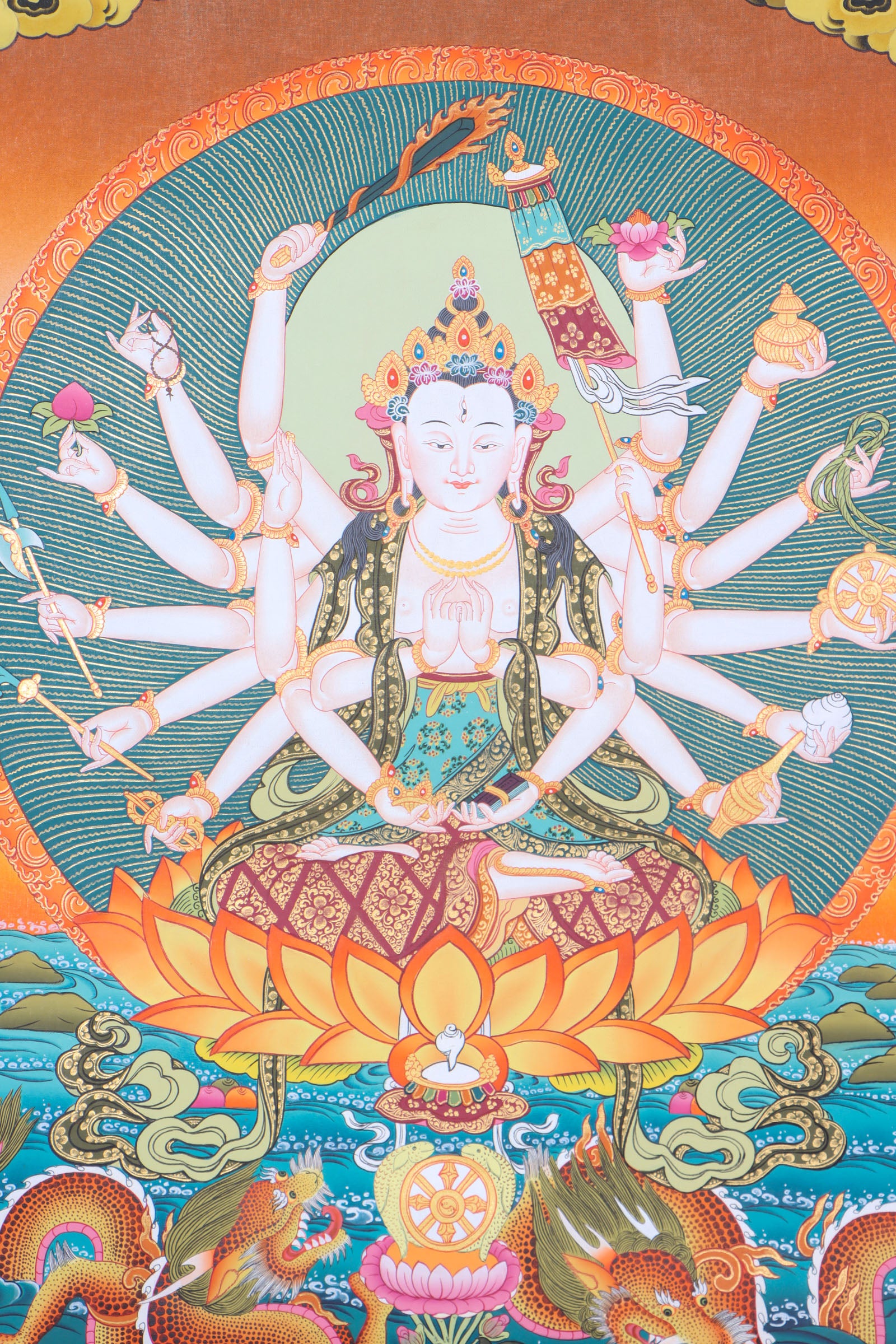 Chundi Thangka for prayer and spirituality .