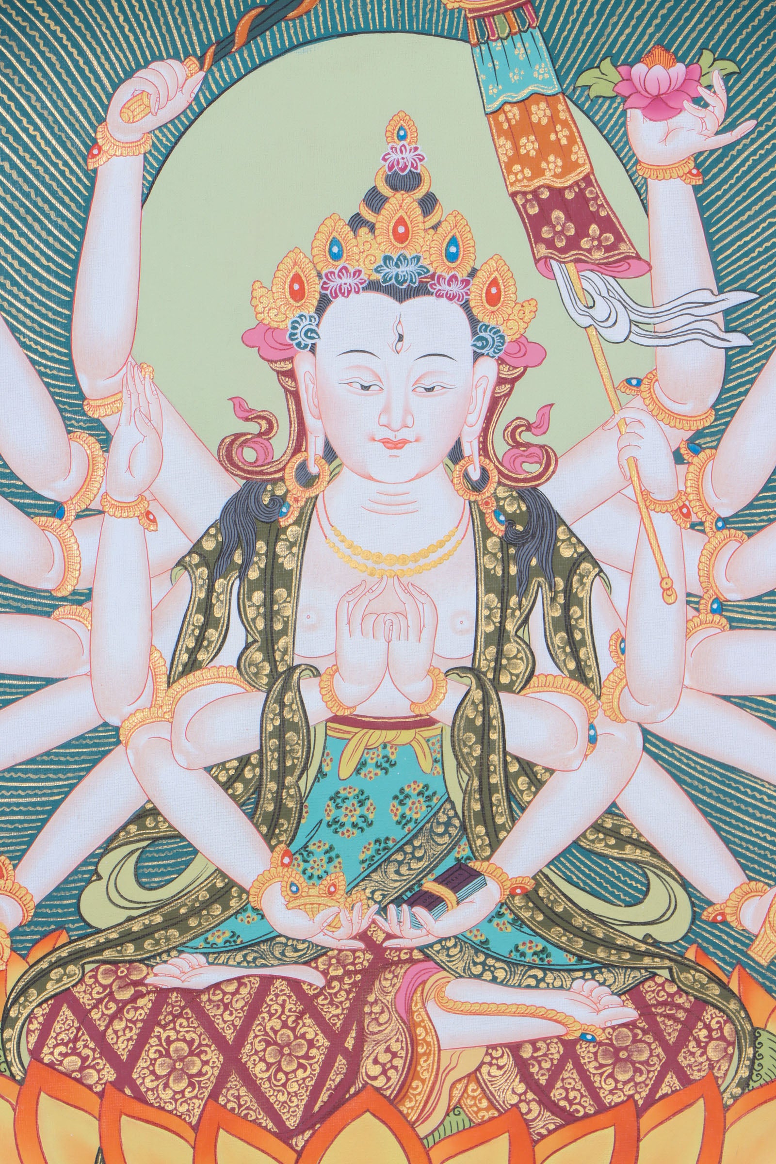 Chundi Thangka for prayer and spirituality .