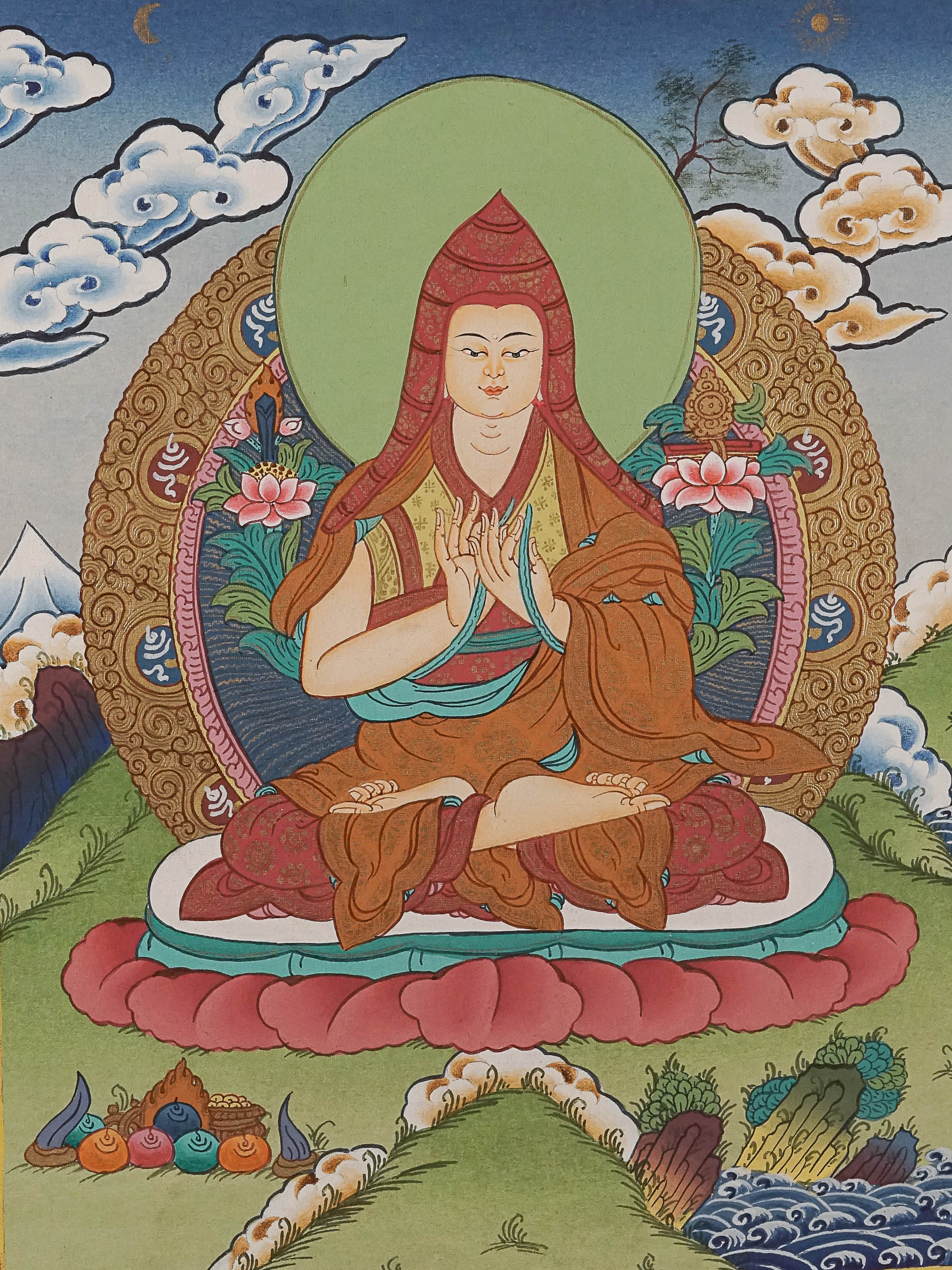 Chunkapa Thangka Painting - Handpainted Tibetan Art
