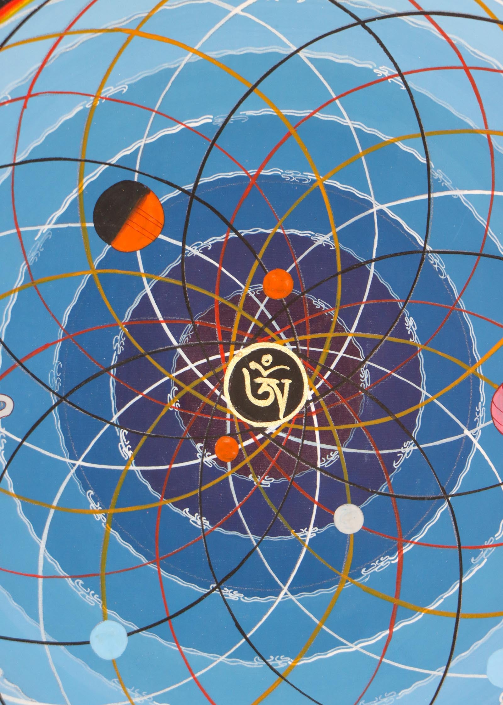 Cosmos Mandala Thangka for wall decor .