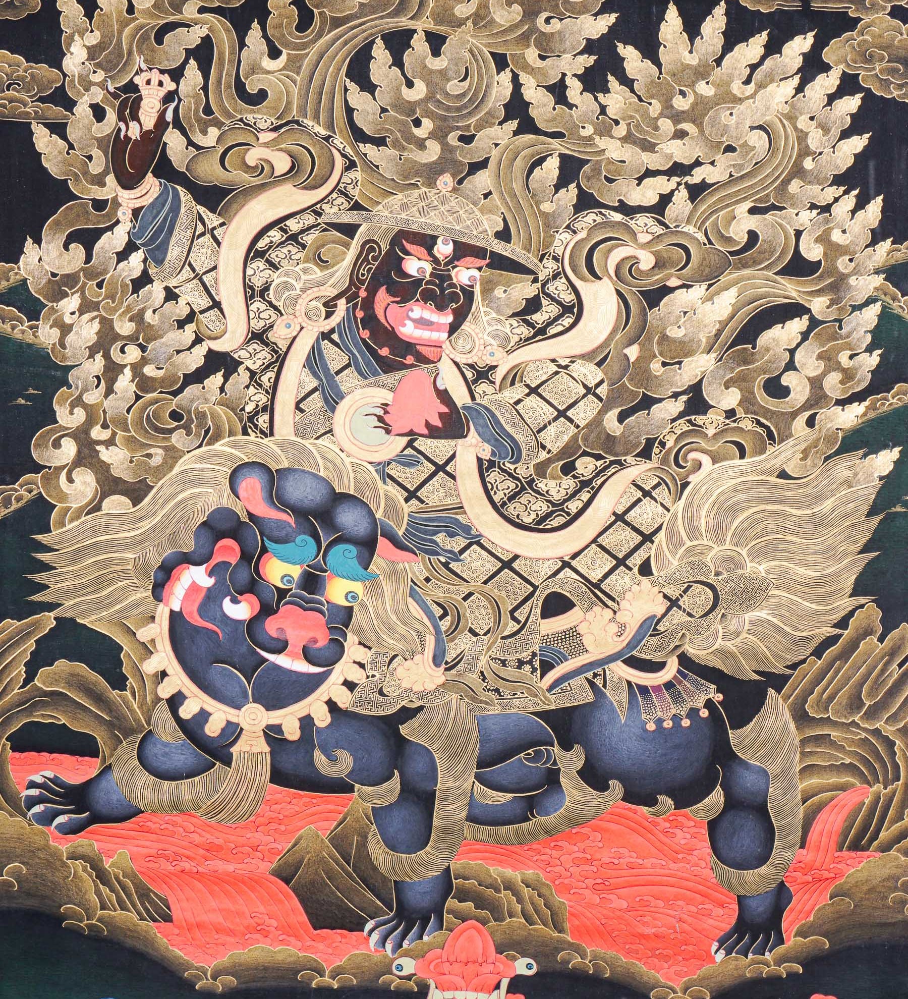 Dorje Drolo Thangka Painting - Wrathful Deity