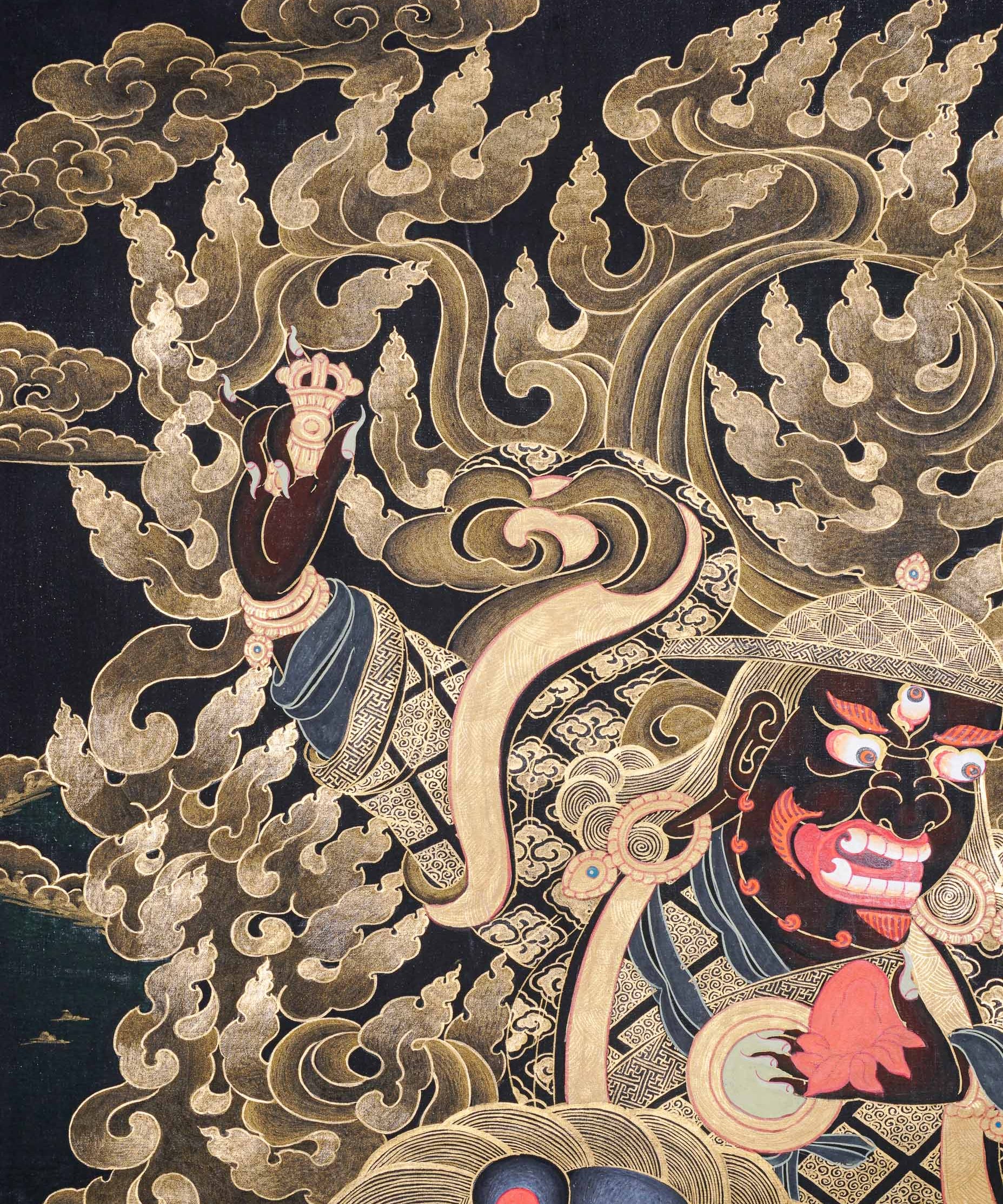 Dorje Drolo Thangka Painting - Wrathful Deity