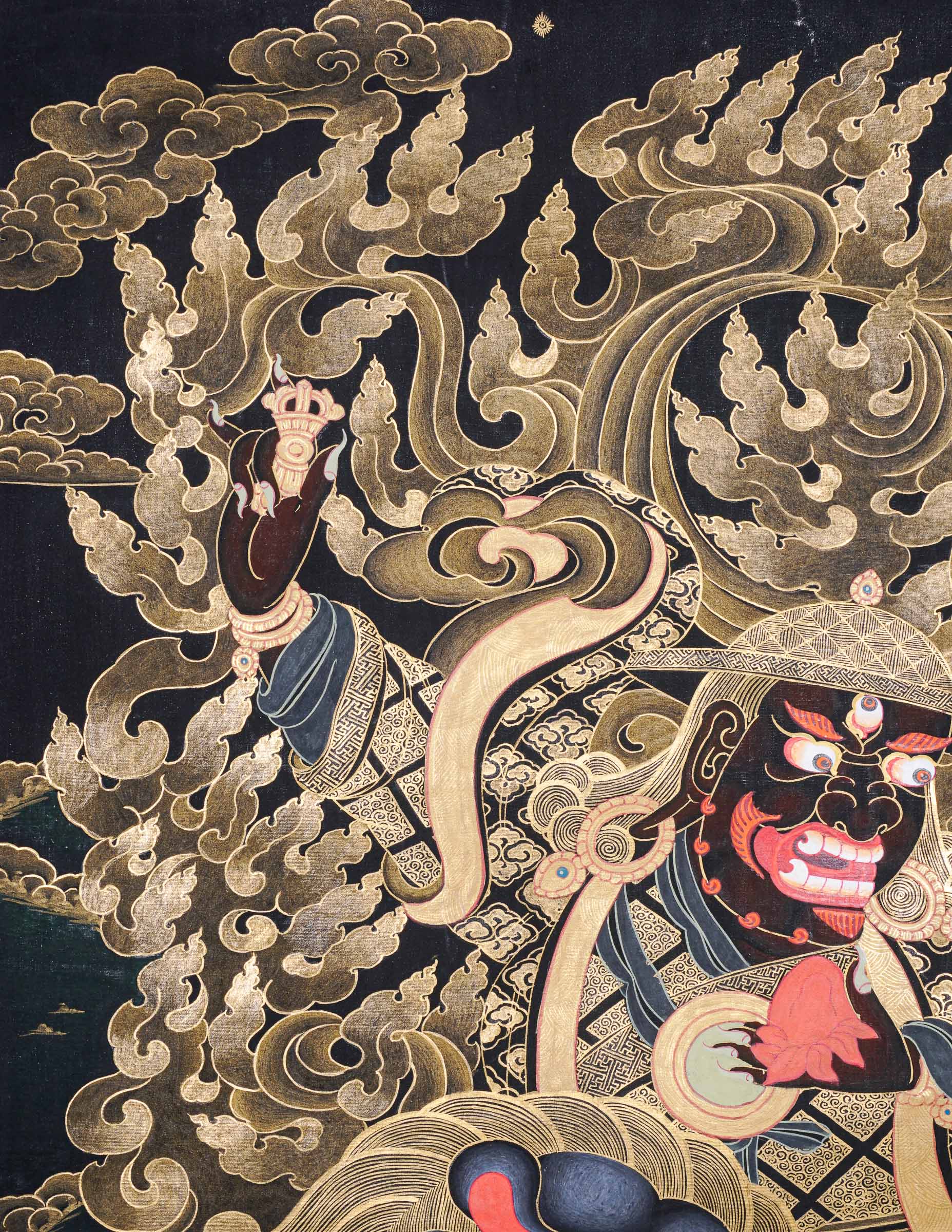 Dorje Drolo Thangka Painting - Wrathful Deity