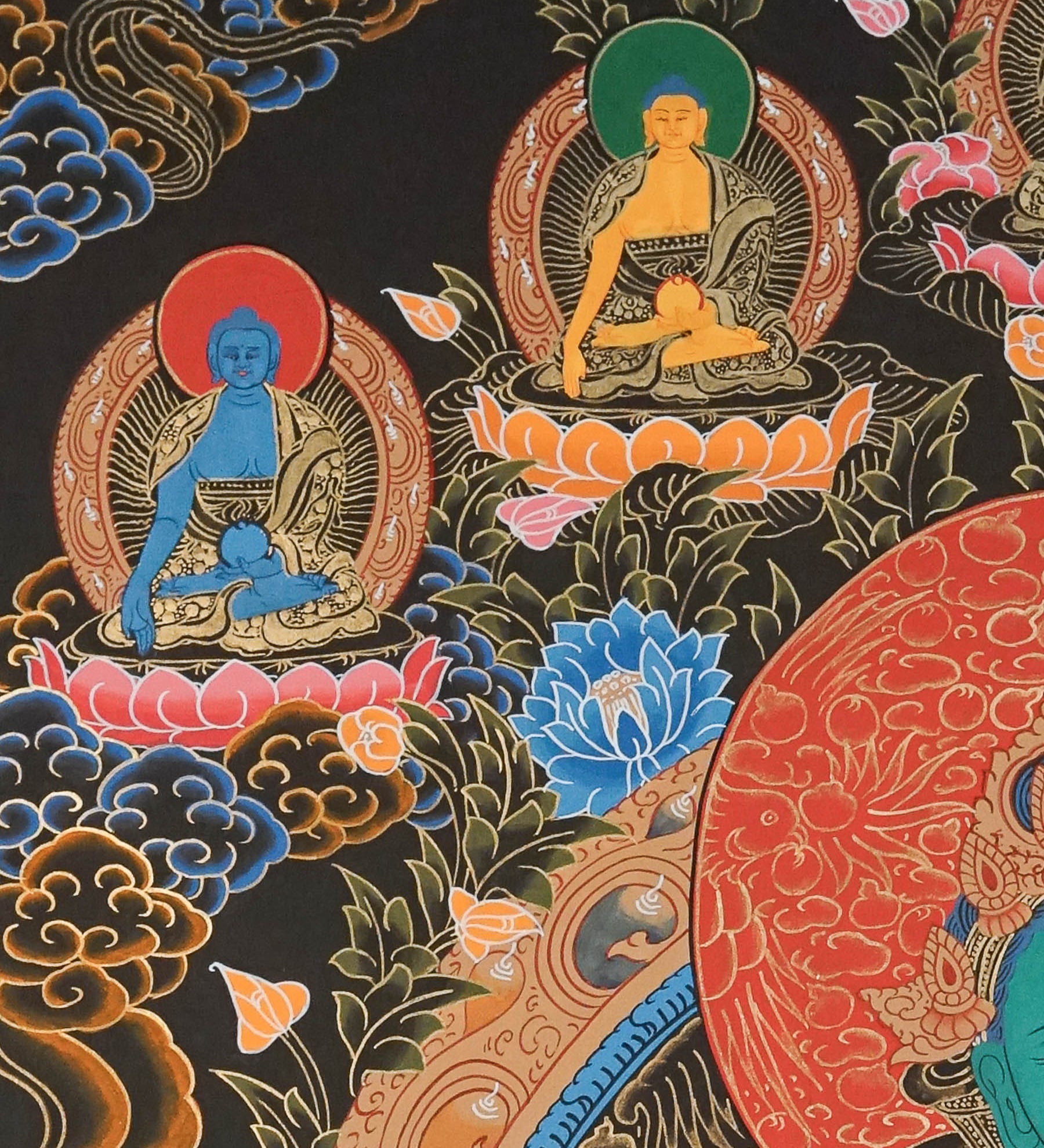 Green Tara Thangka - Female Deity Painting