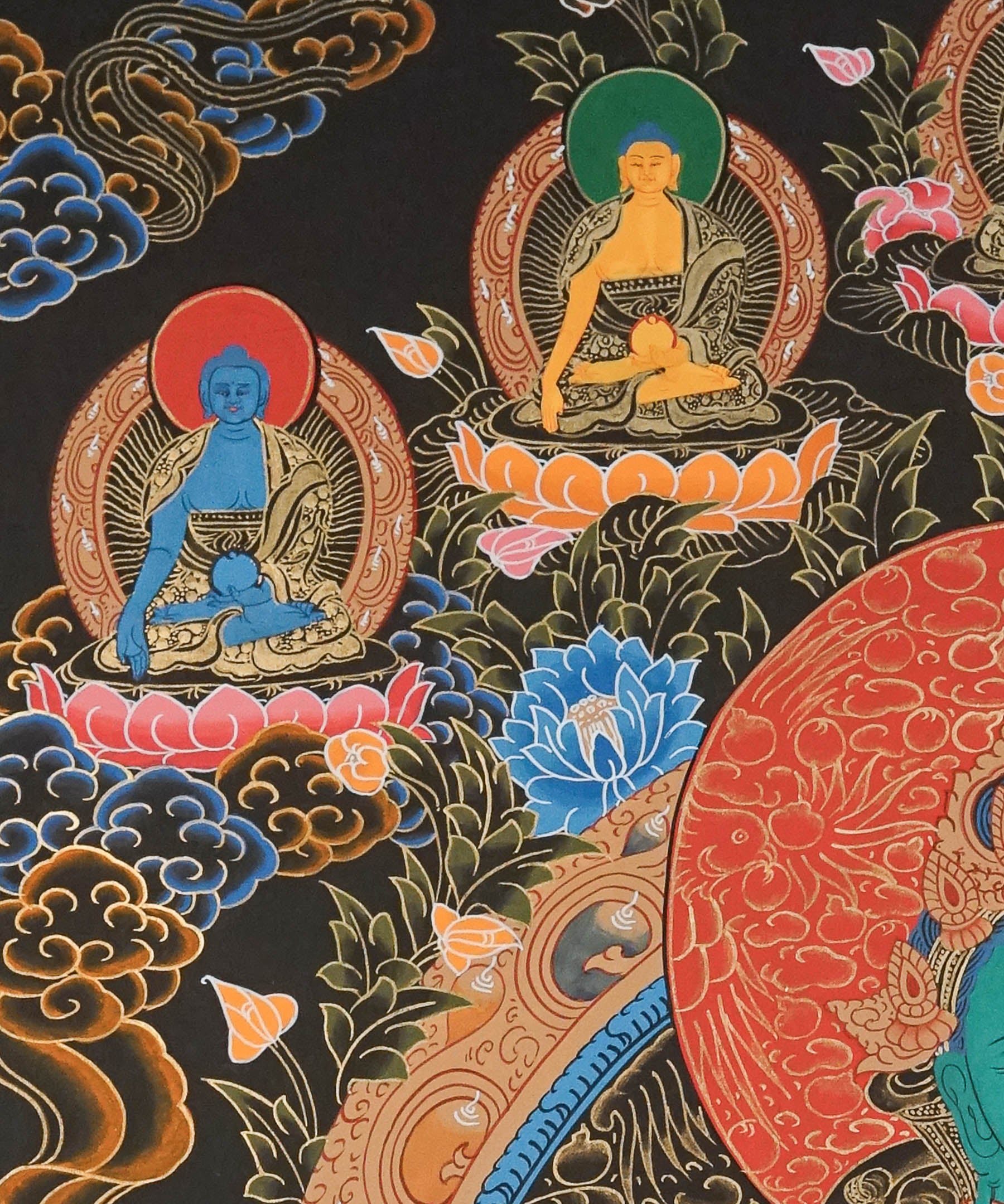 Green Tara Thangka - Female Deity Painting