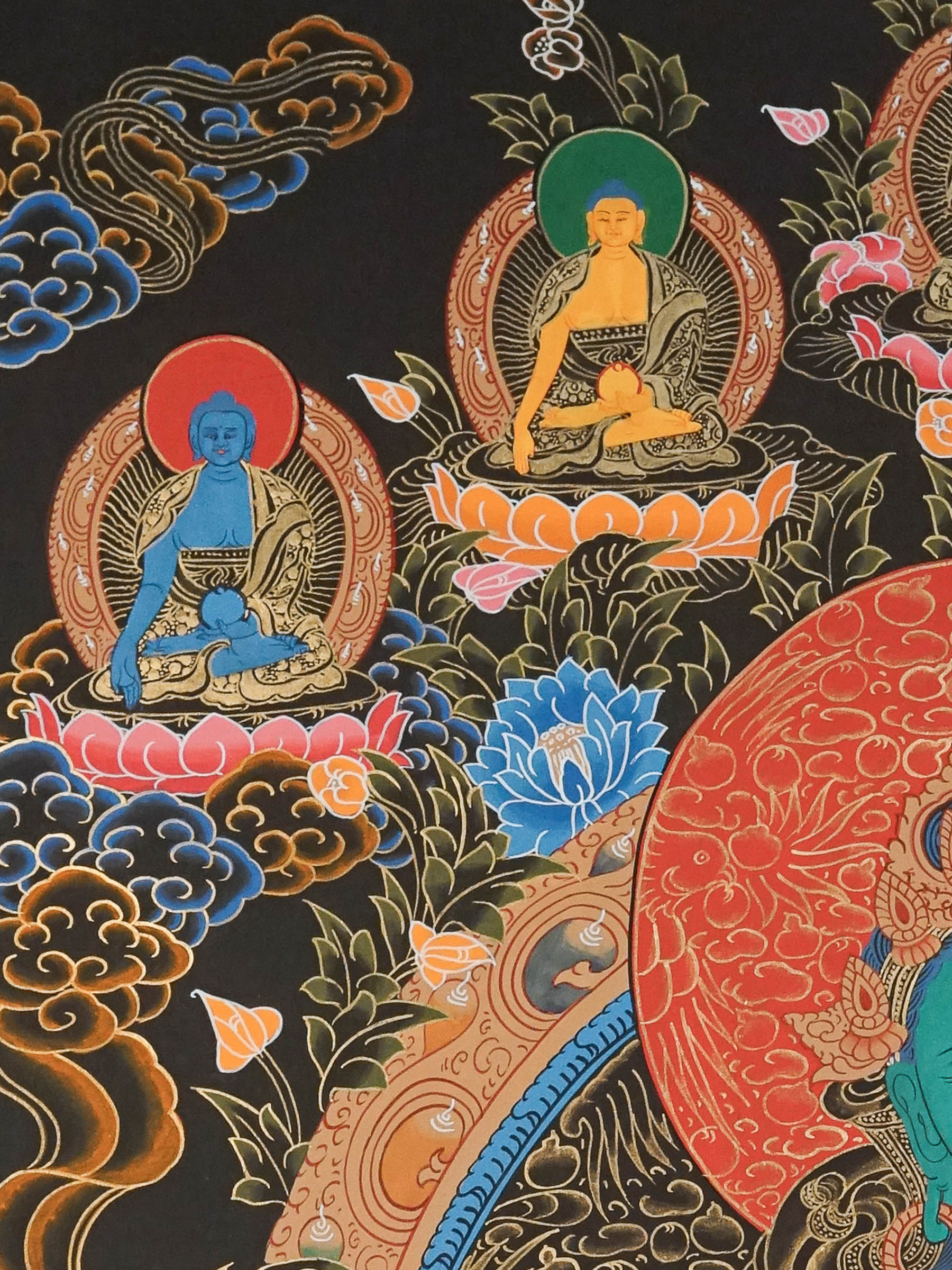 Green Tara Thangka - Female Deity Painting