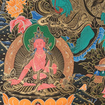 Green Tara Thangka - Female Deity Painting