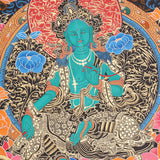 Green Tara Thangka for prayer and meditation.