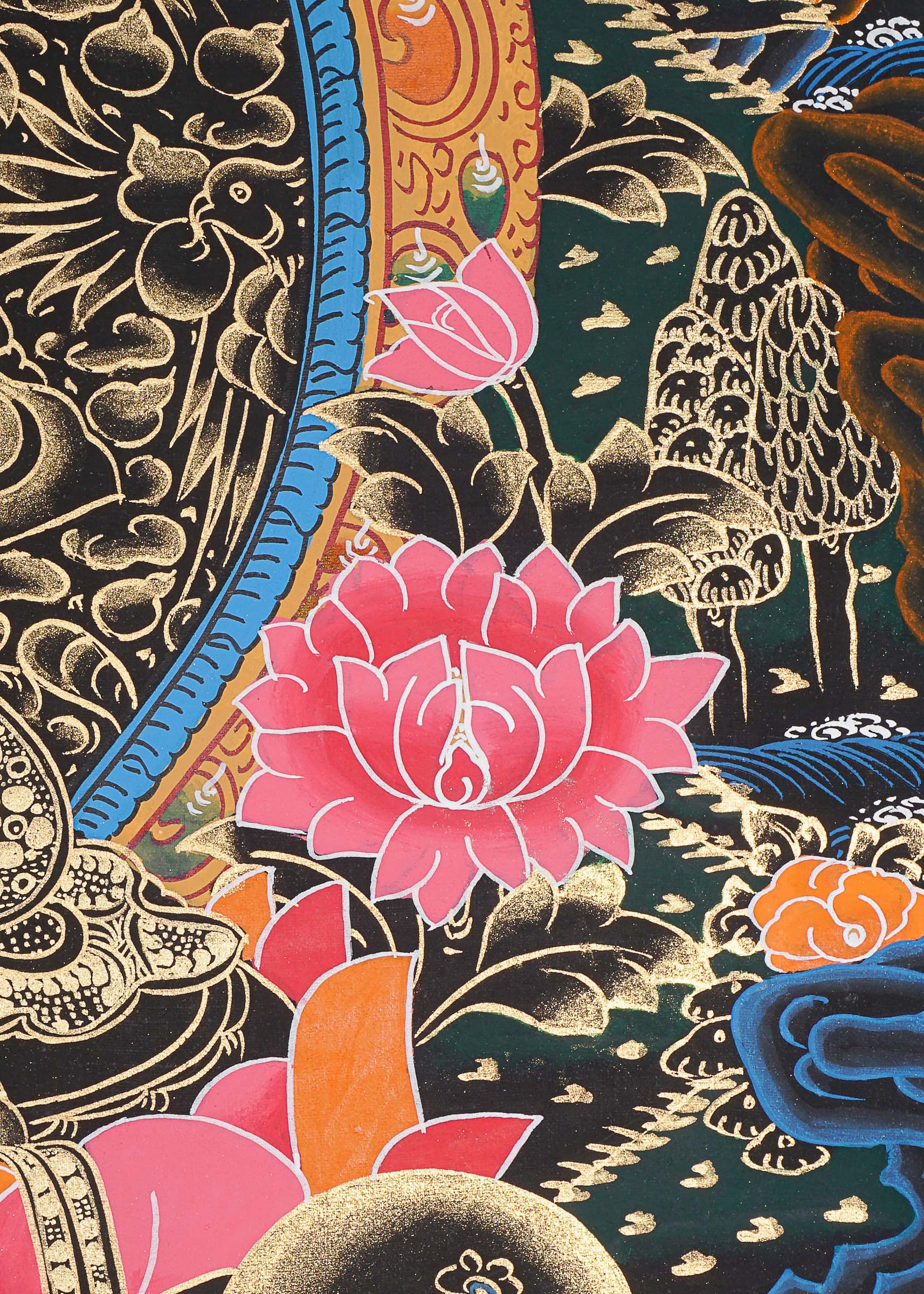 Green Tara Thangka for prayer and meditation.