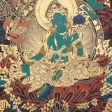 Green Tara Thangka Painting - Tibetan Art