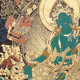 Green Tara Thangka Painting - Tibetan Art