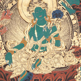 Green Tara Thangka Painting - Tibetan Art