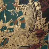 Green Tara Thangka Painting - Tibetan Art