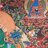 Green Tara Thangka - Handpainted art